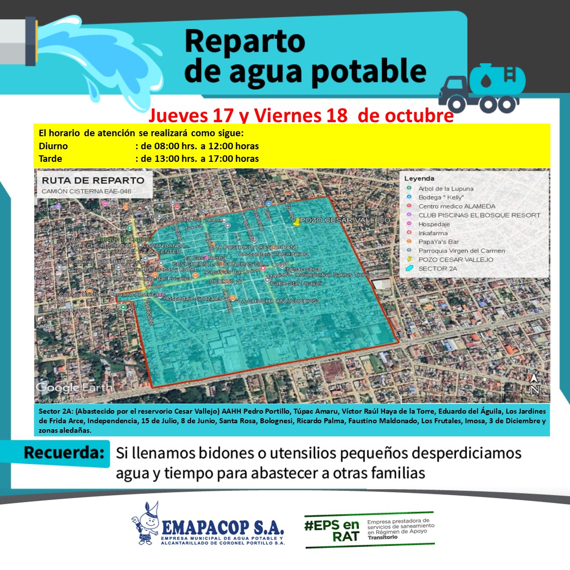 REPARTO DE AGUA POTABLE